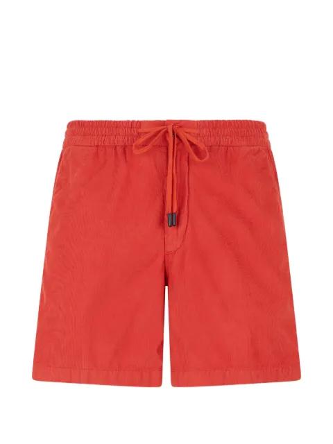 drawstring velvet regular fit shorts by SLOWEAR
