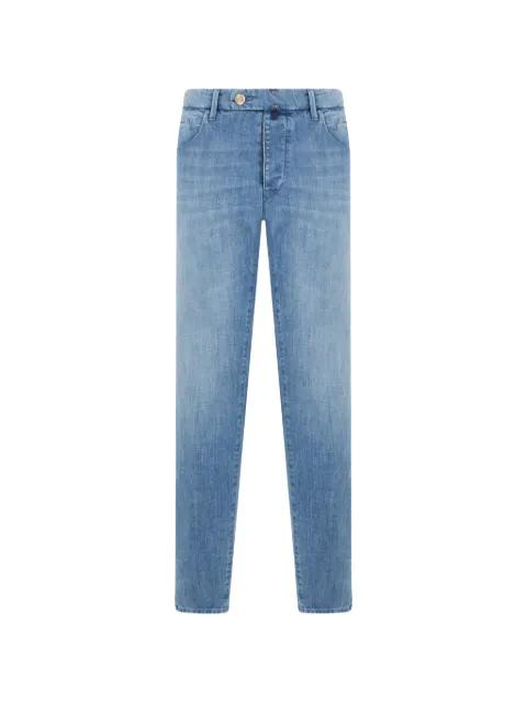faded-effect straight-leg jeans by SLOWEAR
