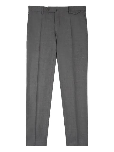 flap-pocket wool trousers by SLOWEAR