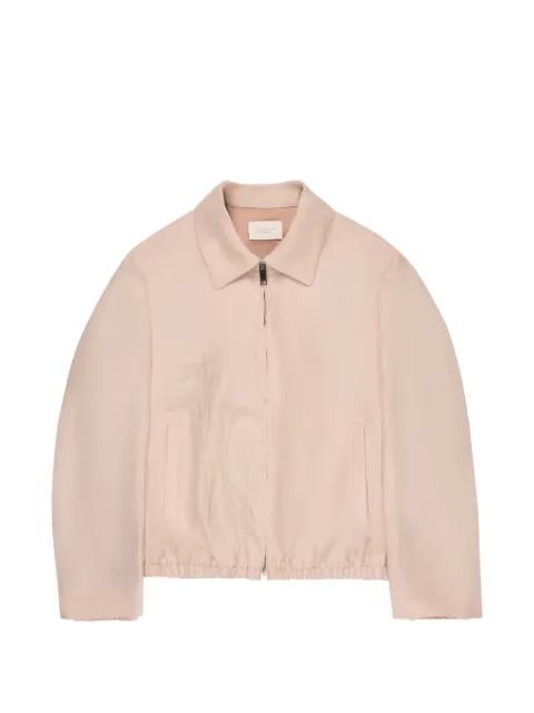 floral-embroidered bomber jacket by SLOWEAR