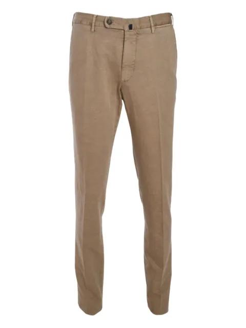 logo-patch trousers by SLOWEAR