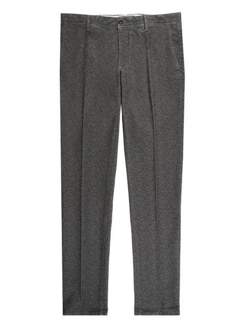 mélange-effect tailored trousers by SLOWEAR