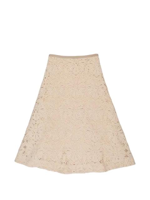 macramé midi skirt by SLOWEAR