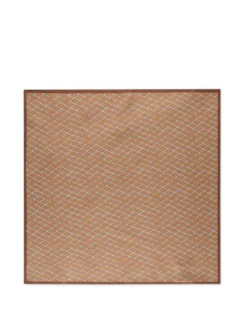 patterned silk scarf by SLOWEAR