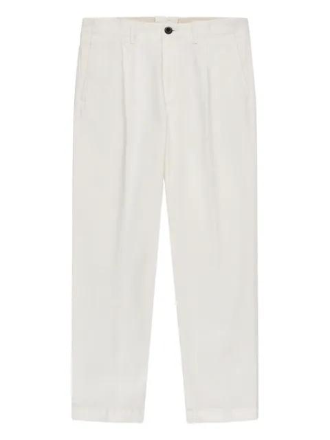 pleat cotton trousers by SLOWEAR