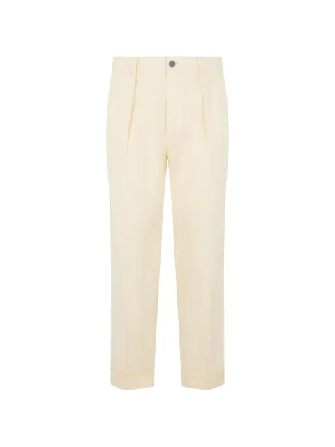 pleated cuffed trousers by SLOWEAR