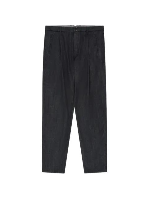 pleated five-pocket jeans by SLOWEAR