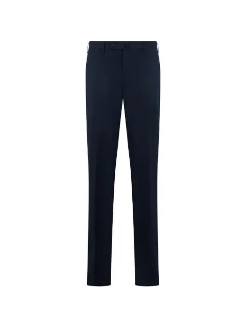 pressed-crease straight-leg trousers by SLOWEAR