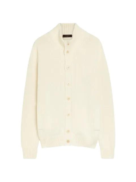 ribbed cotton cardigan by SLOWEAR