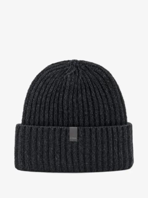ribbed-knit beanie hat by SLOWEAR