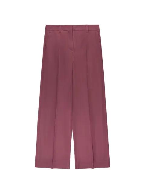 satin regular-fit trousers by SLOWEAR