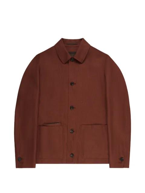 single-breasted blouson jacket by SLOWEAR
