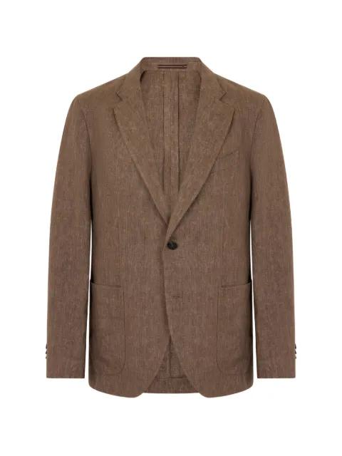 single-breasted notched-lapel blazer by SLOWEAR