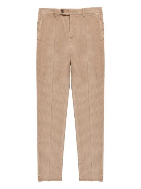straight-leg corduroy trousers by SLOWEAR