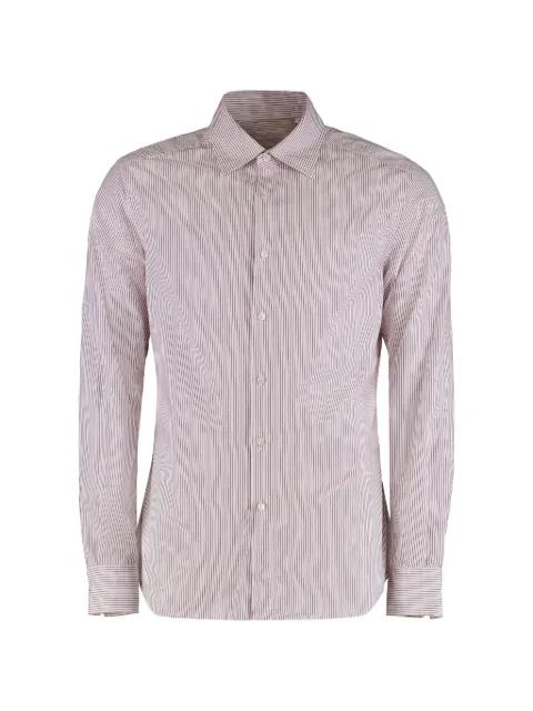 striped cotton shirt by SLOWEAR