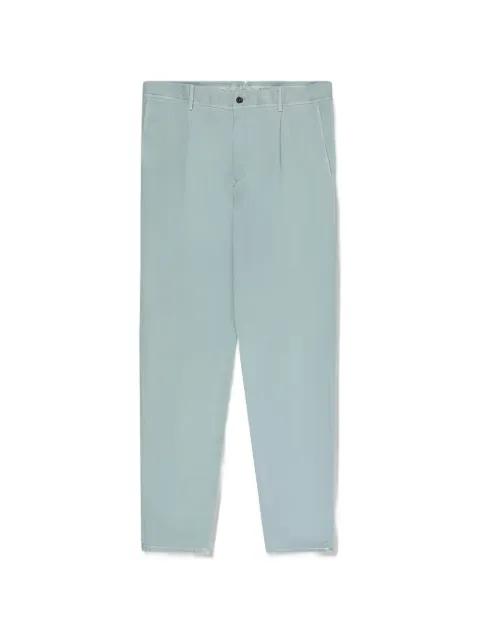 tapered fit cotton trousers by SLOWEAR