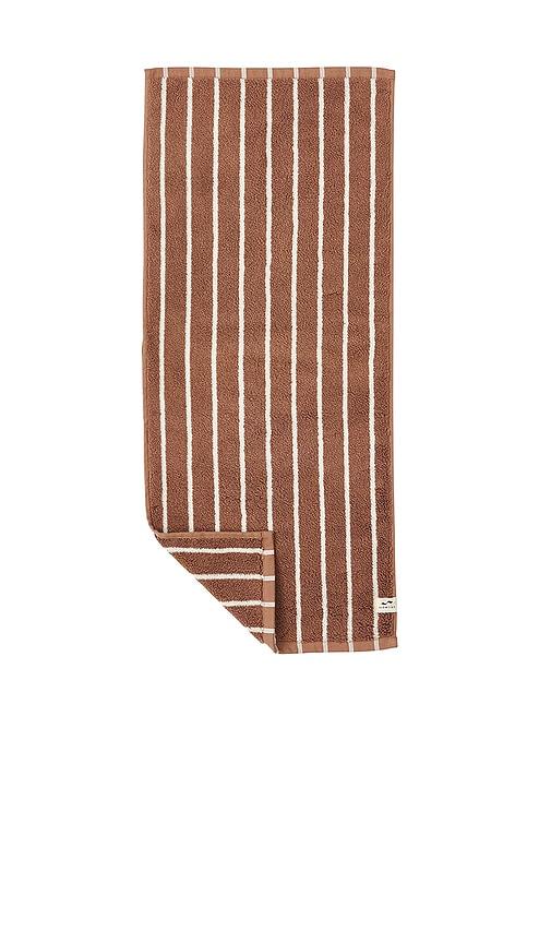 Slowtide Koko Plush Hand Towel in Brown by SLOWTIDE