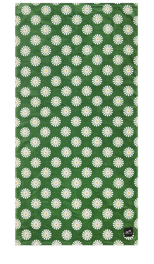 Slowtide Sun Dazed Beach Towel in Green by SLOWTIDE