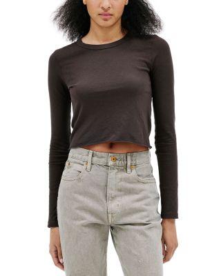 Baby Long Sleeve Cropped Tee by SLVRLAKE