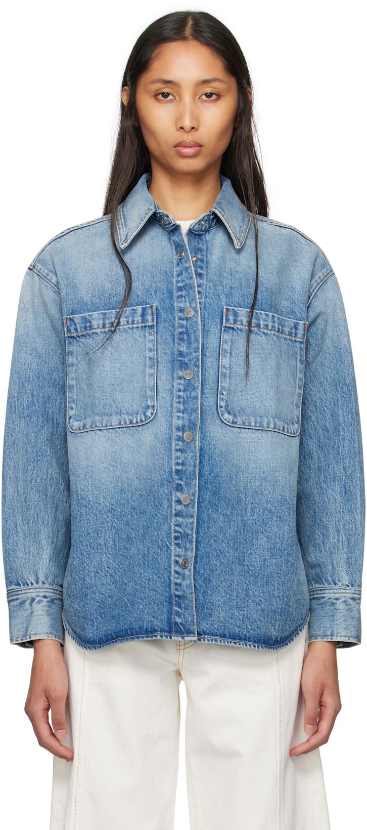 Blue Overland Denim Shirt by SLVRLAKE