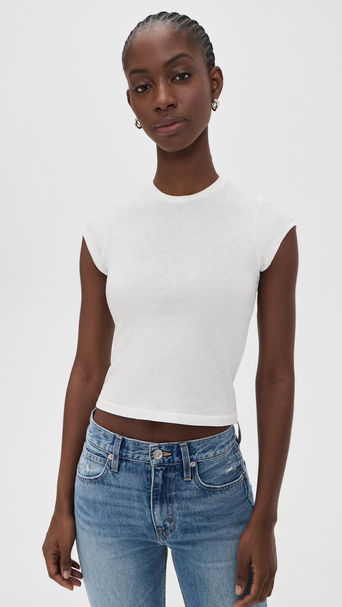 Cap Sleeve Tee by SLVRLAKE