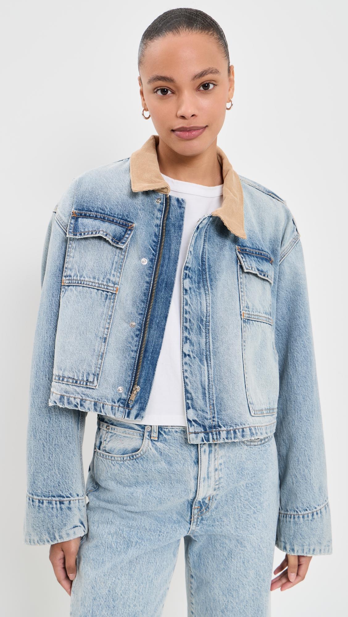Conor Cropped Worker Jacket by SLVRLAKE