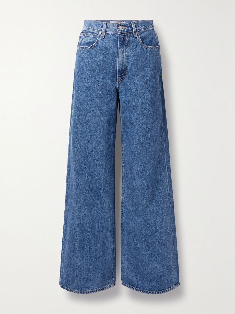 Eva high-rise wide-leg organic jeans by SLVRLAKE