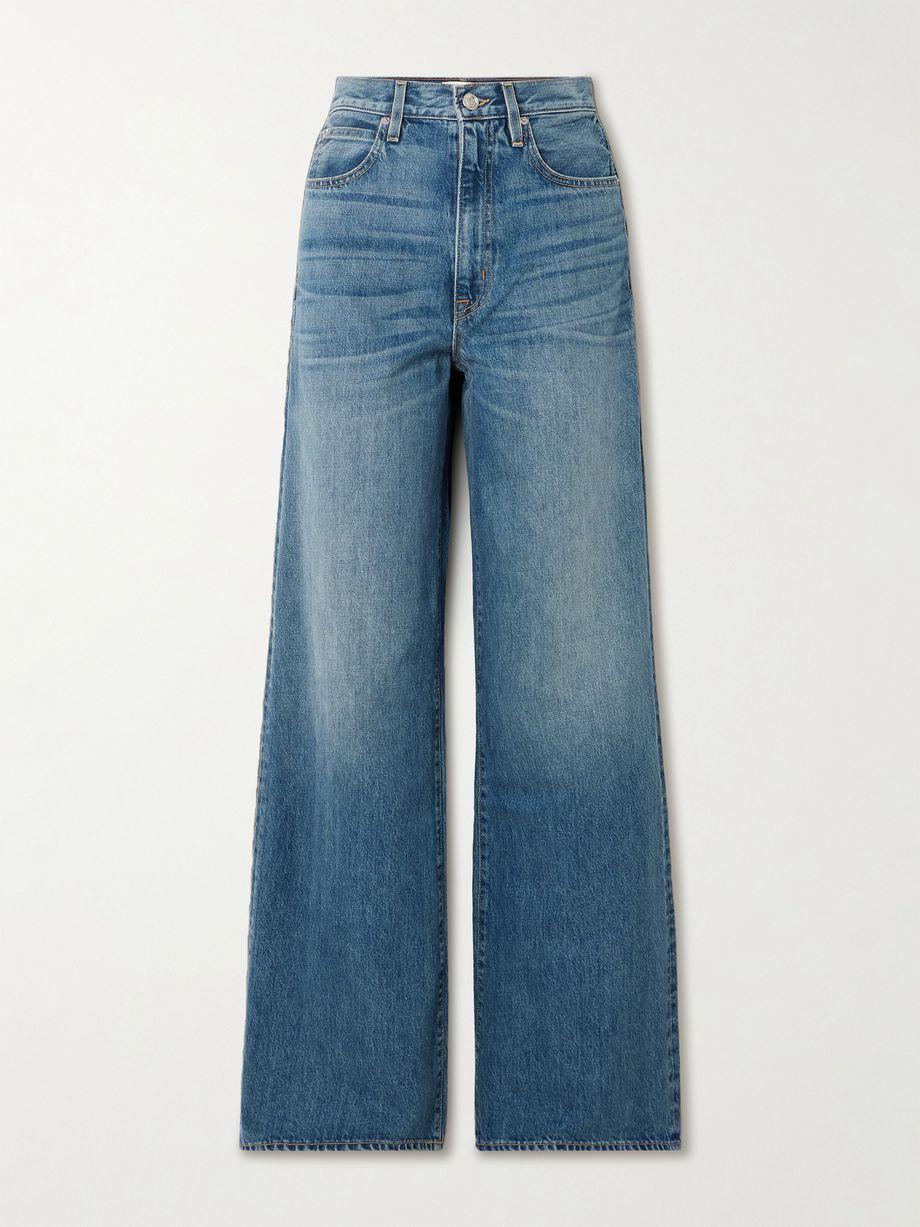 Eva high-rise wide-leg organic jeans by SLVRLAKE