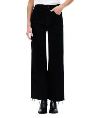 Grace High Rise Wide Leg Jeans in Jet Black by SLVRLAKE