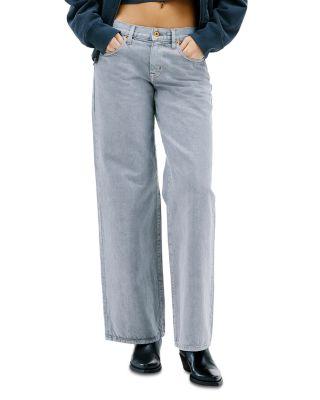 Lexi Low Rise Wide Leg Jeans in Shadow Grey by SLVRLAKE