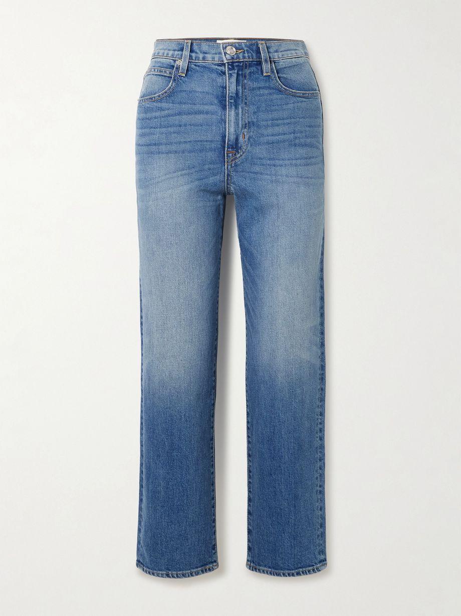 London Crop high-rise straight-leg jeans by SLVRLAKE
