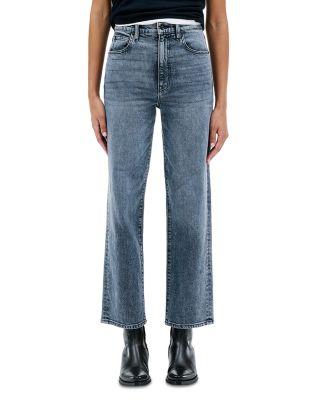 London High Rise Straight Jeans in Worlds Turning by SLVRLAKE