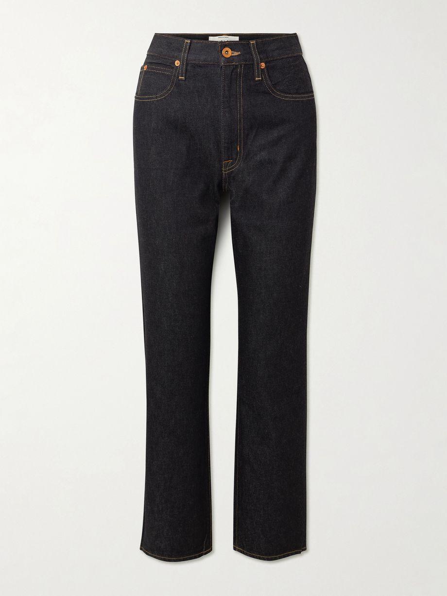 London high-rise straight-leg jeans by SLVRLAKE