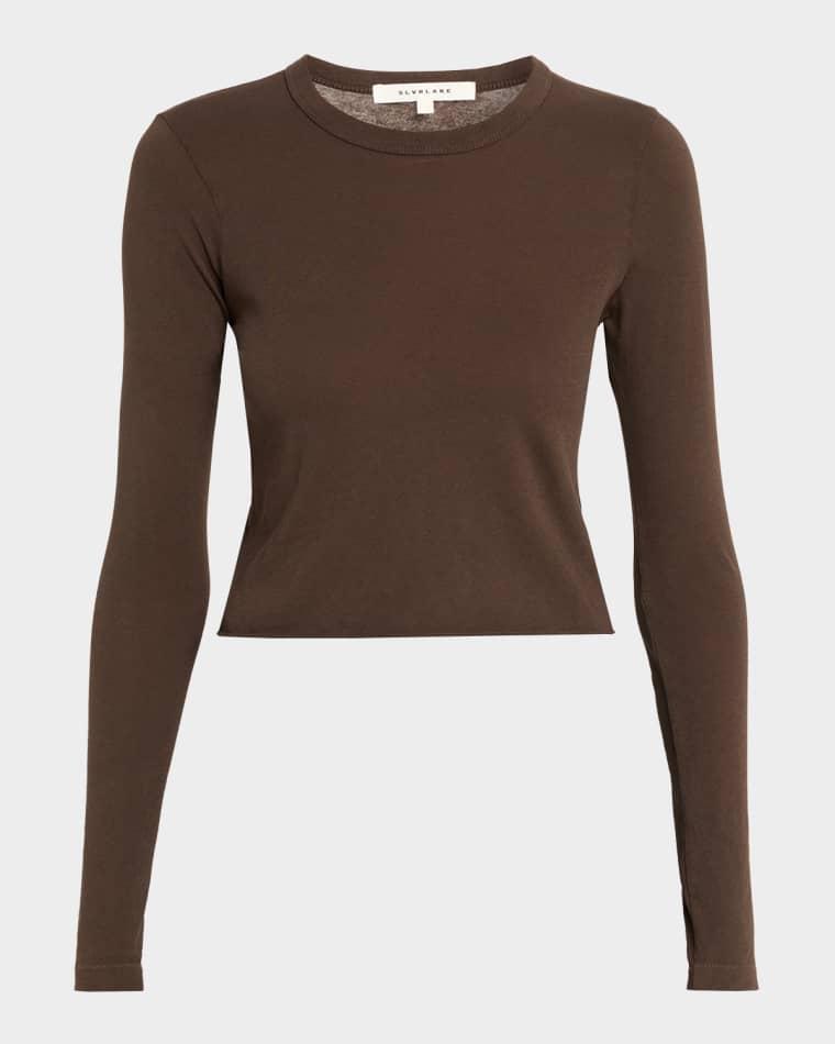 Long Sleeve Cropped Baby Tee by SLVRLAKE