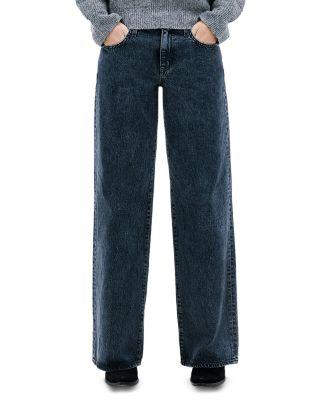 Mica Low Rise Relaxed Wide Jeans in No Mans Land by SLVRLAKE