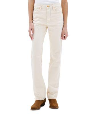Pheonix High Rise Relaxed Straight Leg Jeans in Winter Ecru by SLVRLAKE