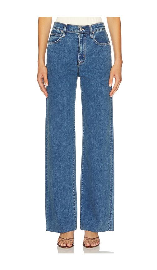 SLVRLAKE Grace Wide Leg Jeans in Blue by SLVRLAKE