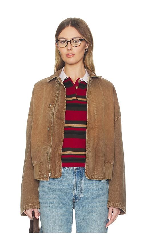 SLVRLAKE Harlem Curve Sleeve Bomber in Tan by SLVRLAKE