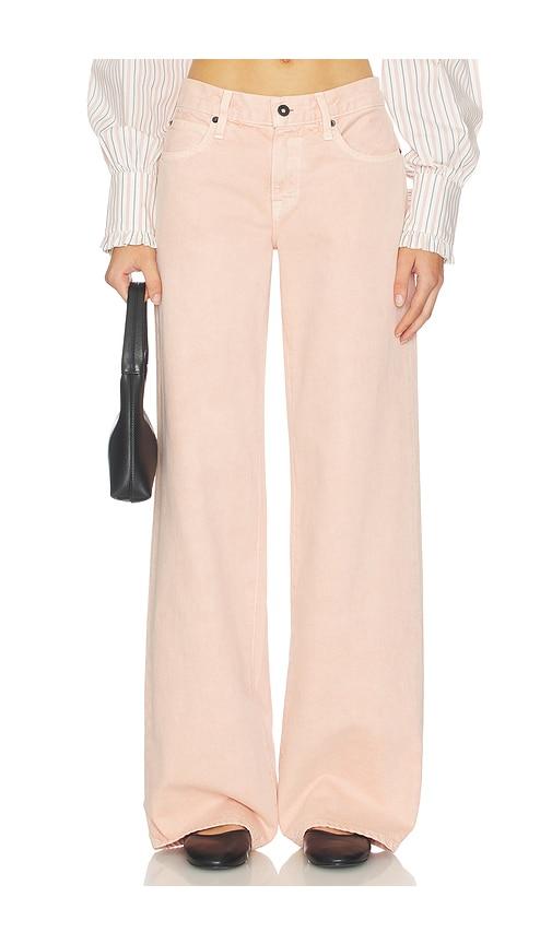SLVRLAKE Mica Wide Leg Jeans in Pink by SLVRLAKE