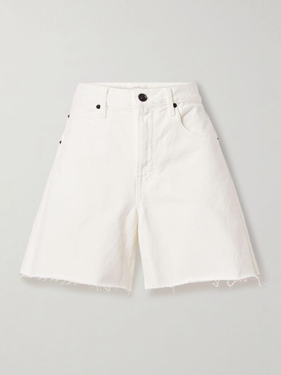 Sienna frayed denim shorts by SLVRLAKE