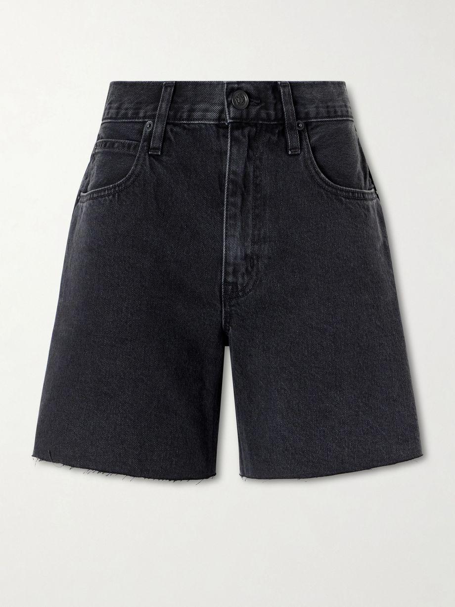 Sienna frayed denim shorts by SLVRLAKE