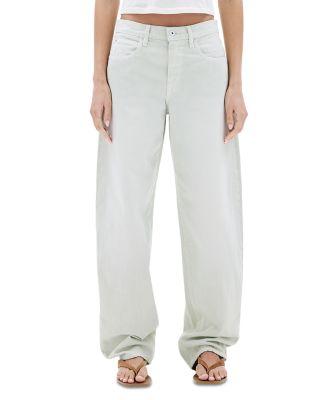 Tess Low Rise Relaxed Curve Jeans in Vintage Aloe by SLVRLAKE