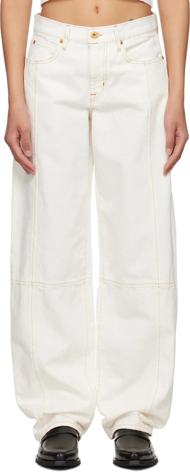 White Paloma Seam Jeans by SLVRLAKE