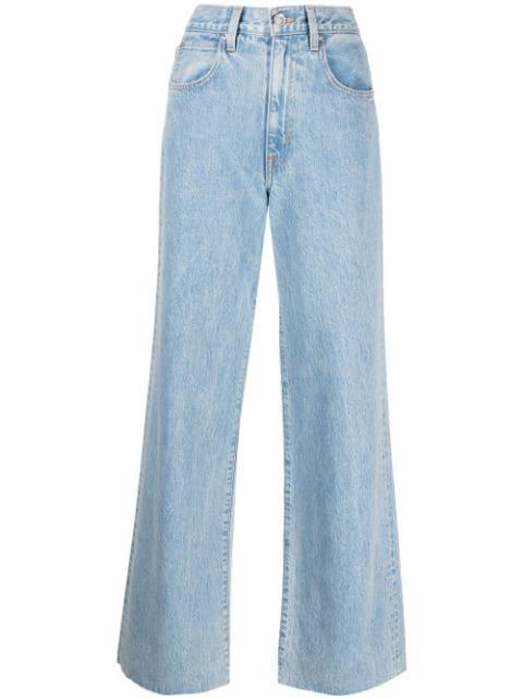 high-waited wide-leg jeans by SLVRLAKE