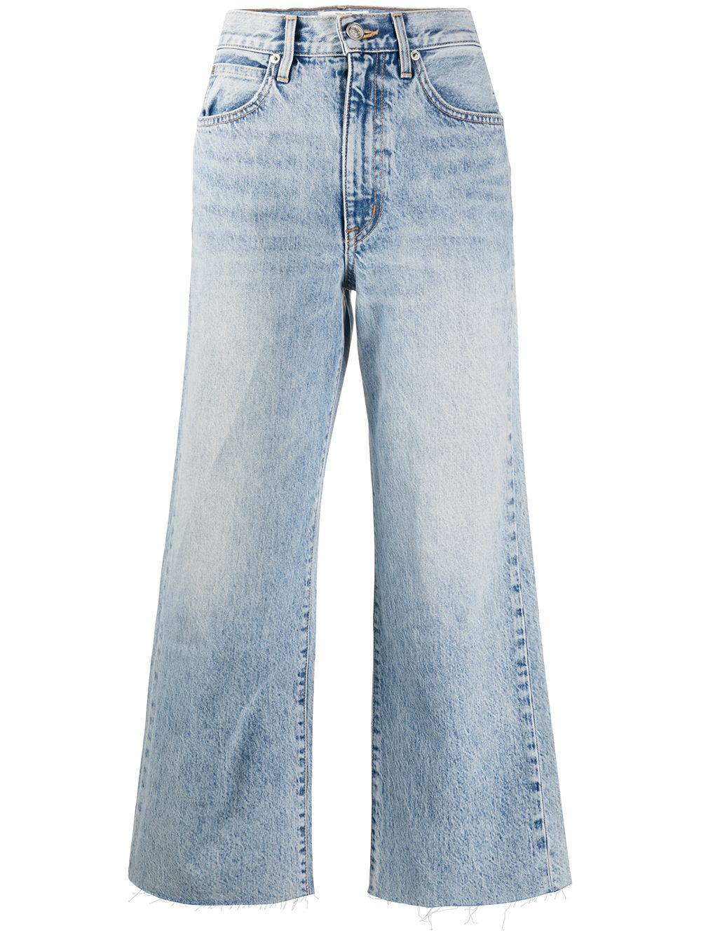 mid rise cropped jeans by SLVRLAKE