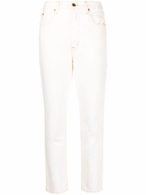 mid-rise straight-leg jeans by SLVRLAKE