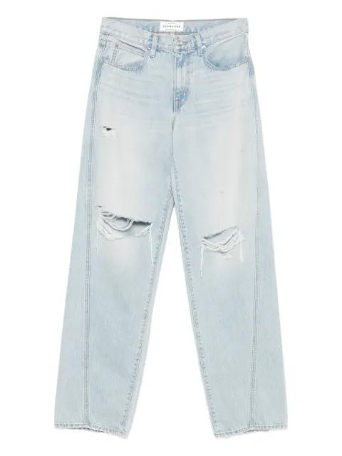 twisted-seam cotton jeans by SLVRLAKE