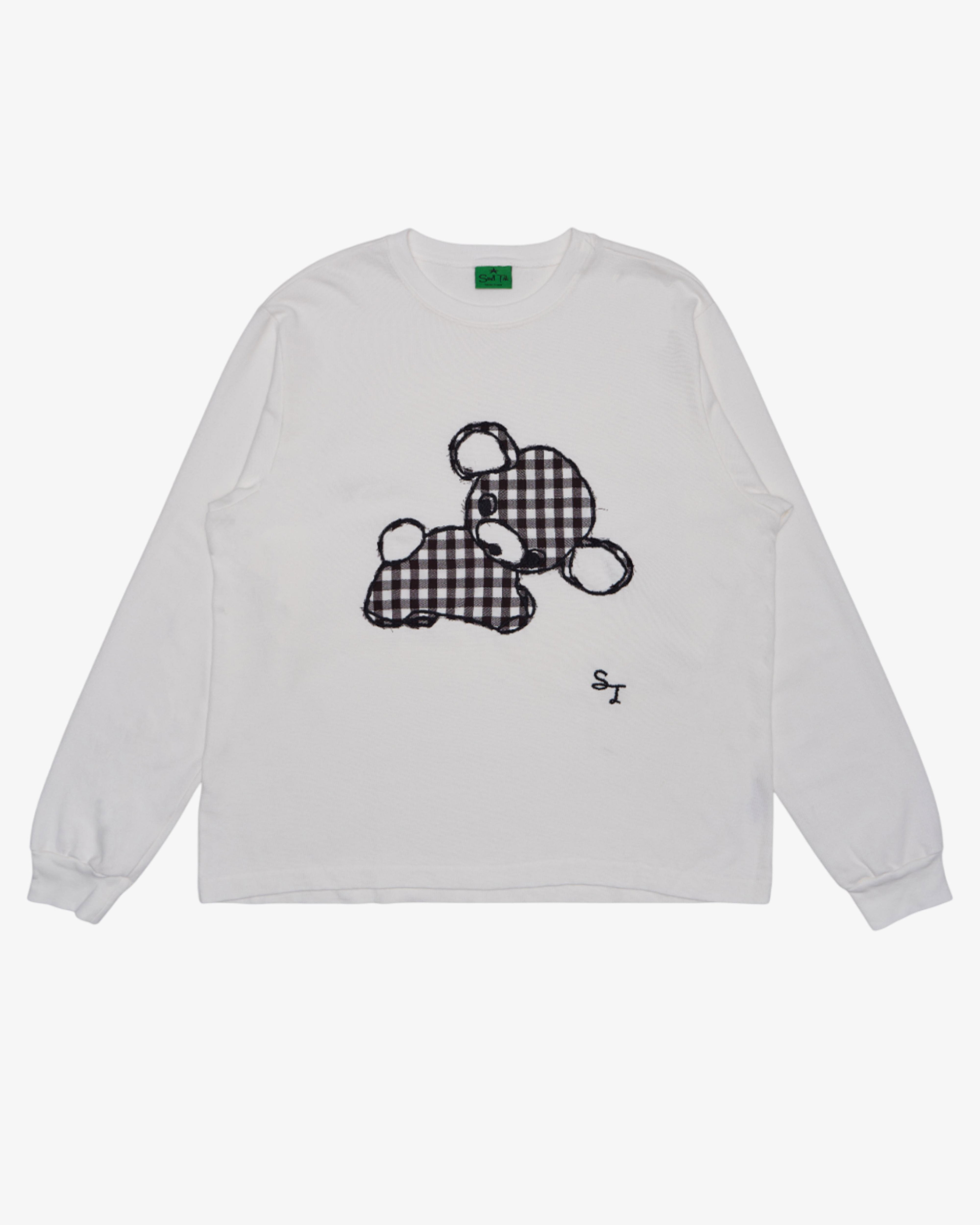 Small Talk Studio - Men's Sleeve Loong Tee - (White) by SMALL TALK STUDIO