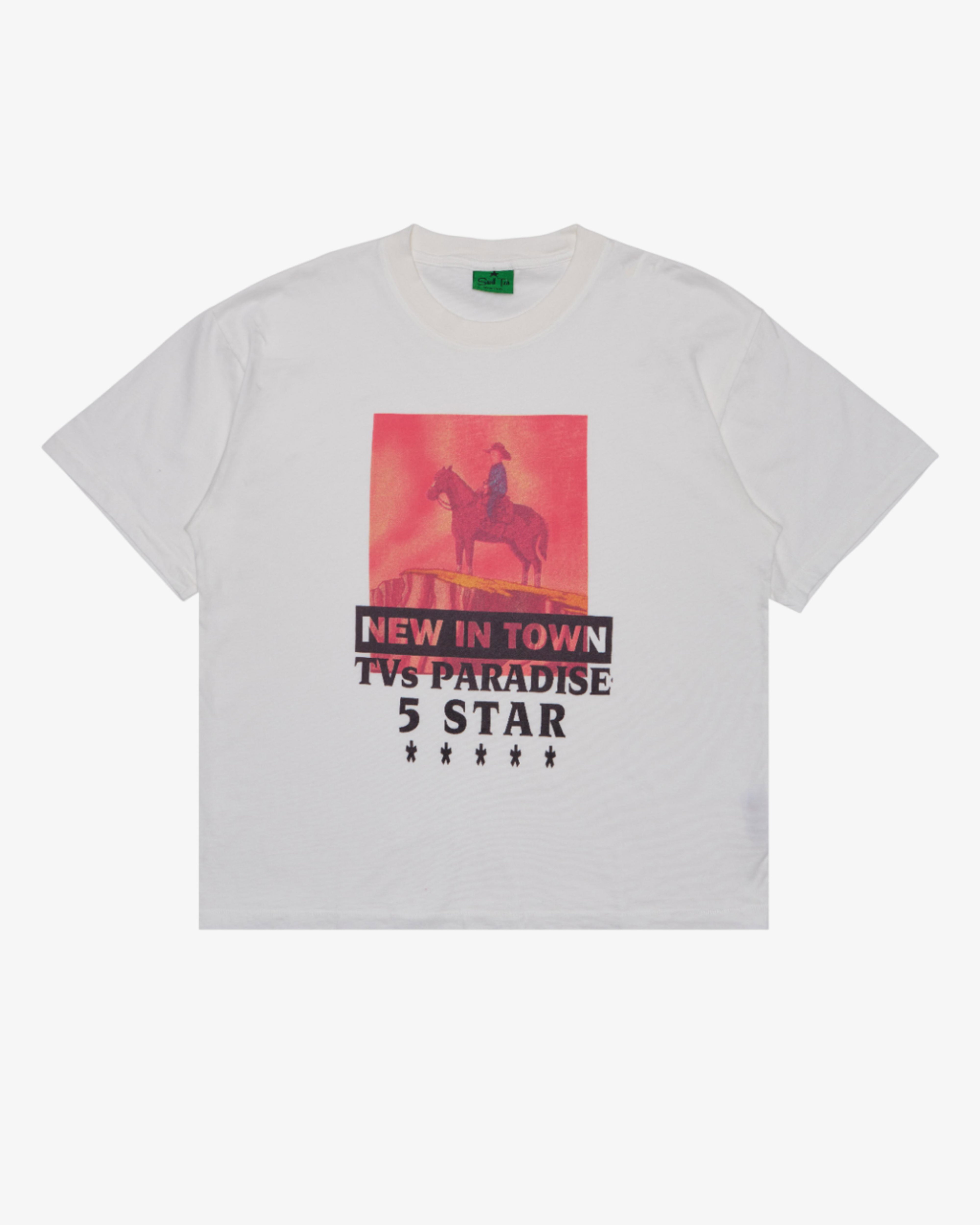 Small Talk Studio - Men's Sleeve Short Tee - (White) by SMALL TALK STUDIO