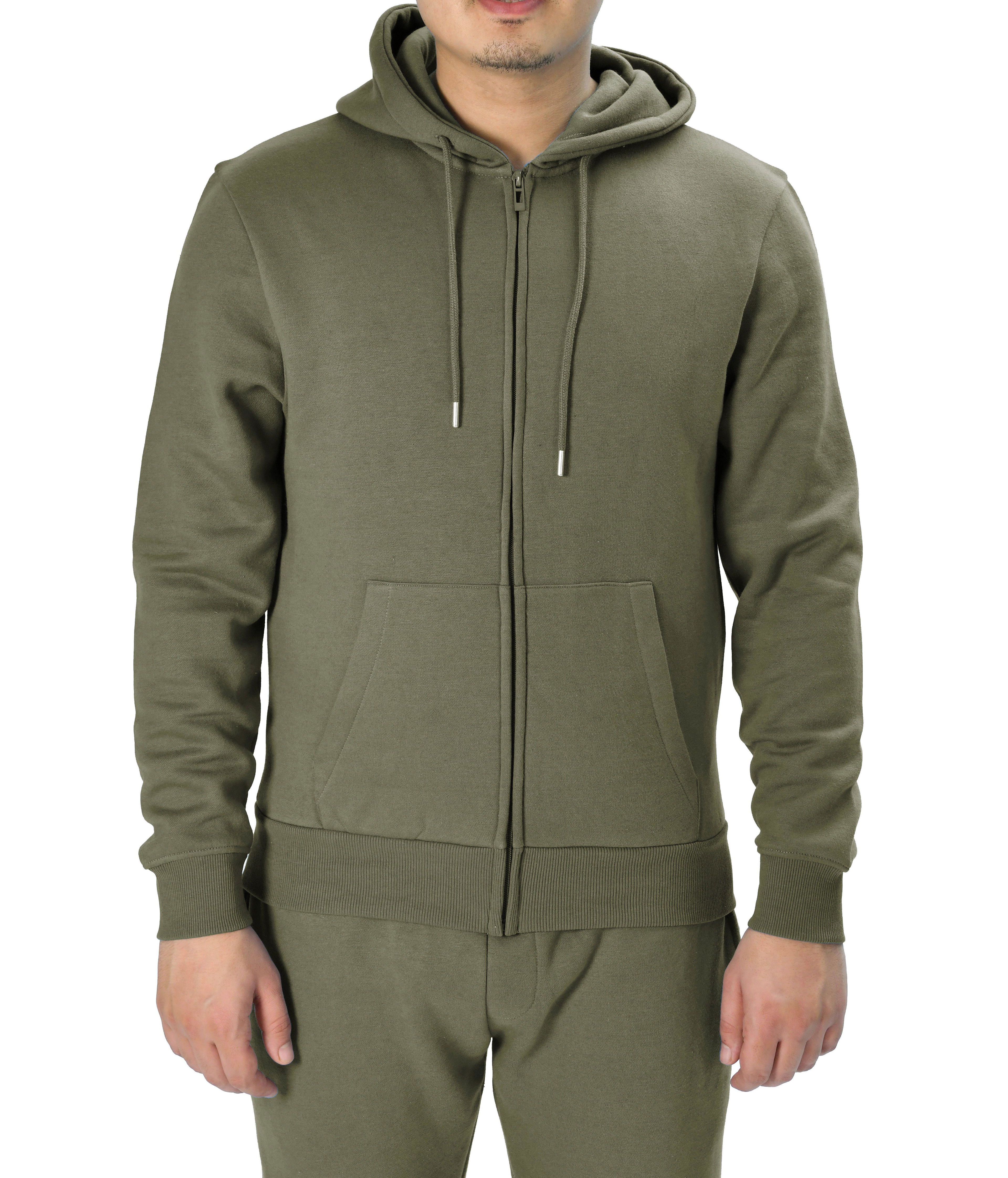Full Zip Hoodie with Soft Touch Fabric and Pockets by SMART LIVING